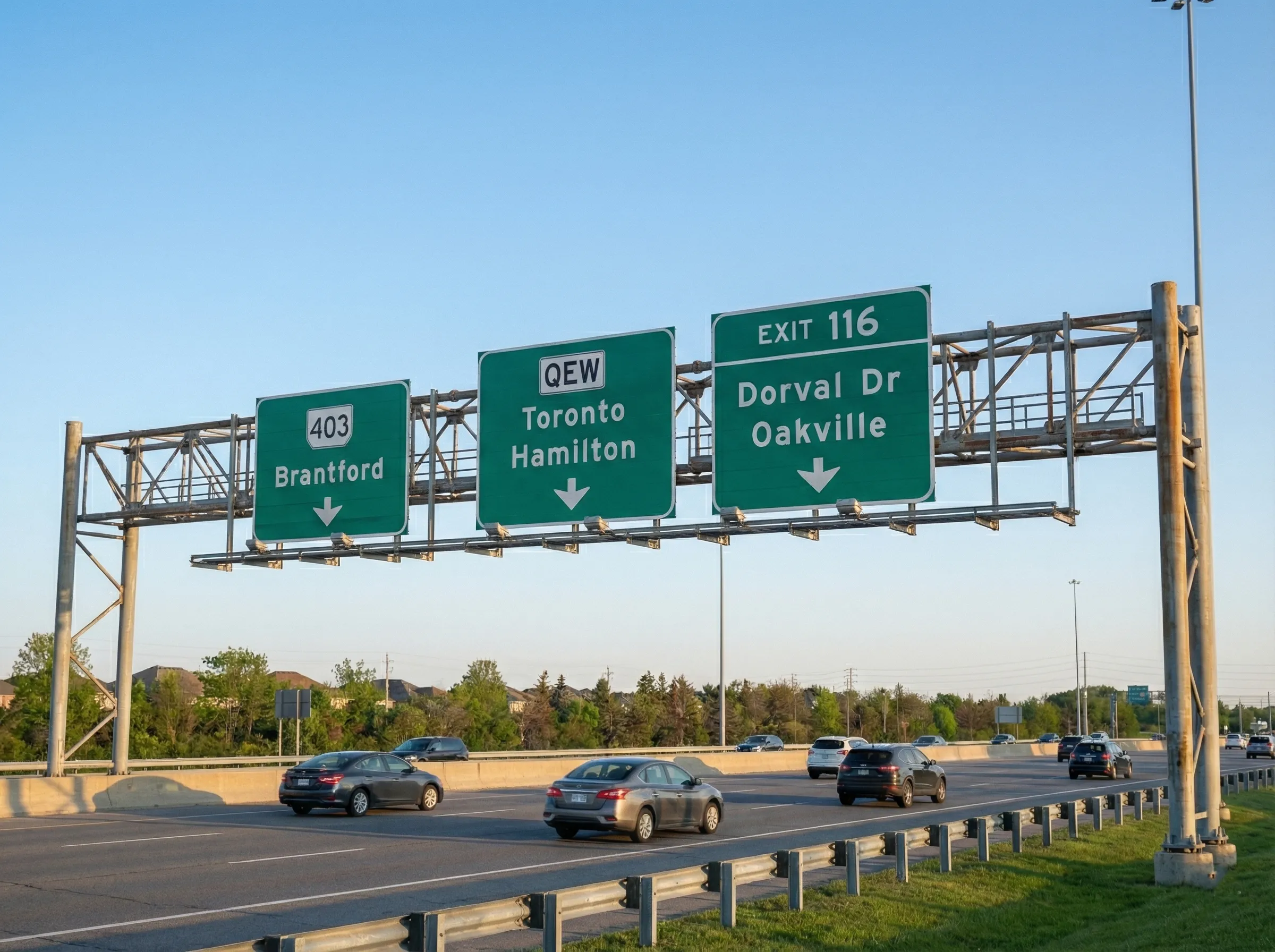 Aluminum highway direction sign