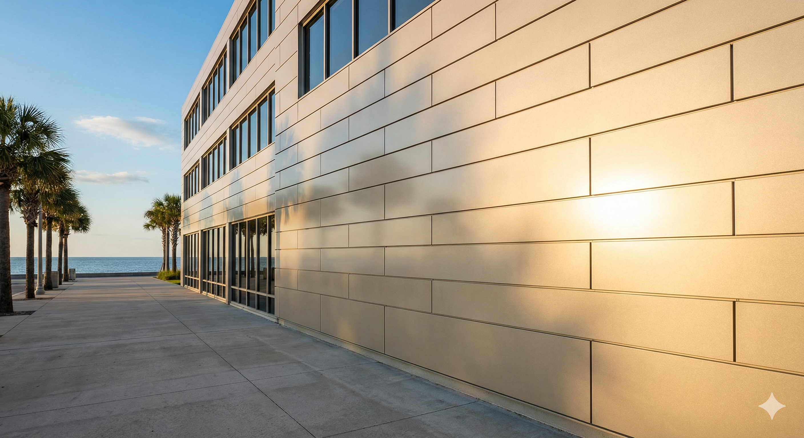 Aluminum-clad coastal commercial building